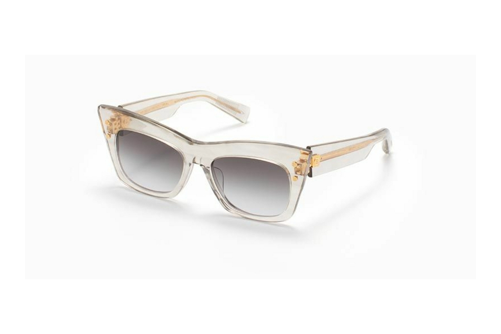 Balmain Paris   BPS-101 F Dark Grey to clear Lenses - ARCrystal Grey - Yellow Gold w