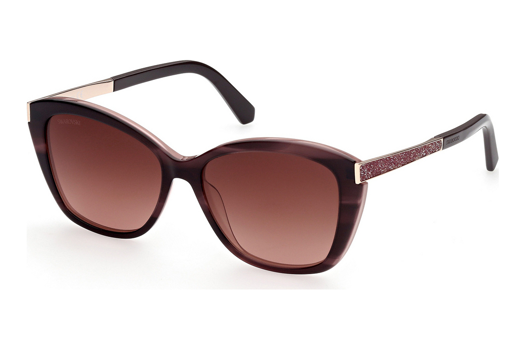 Swarovski   SK0326 69F braun verlaufend69F - bordeaux glanz / braun verlaufend