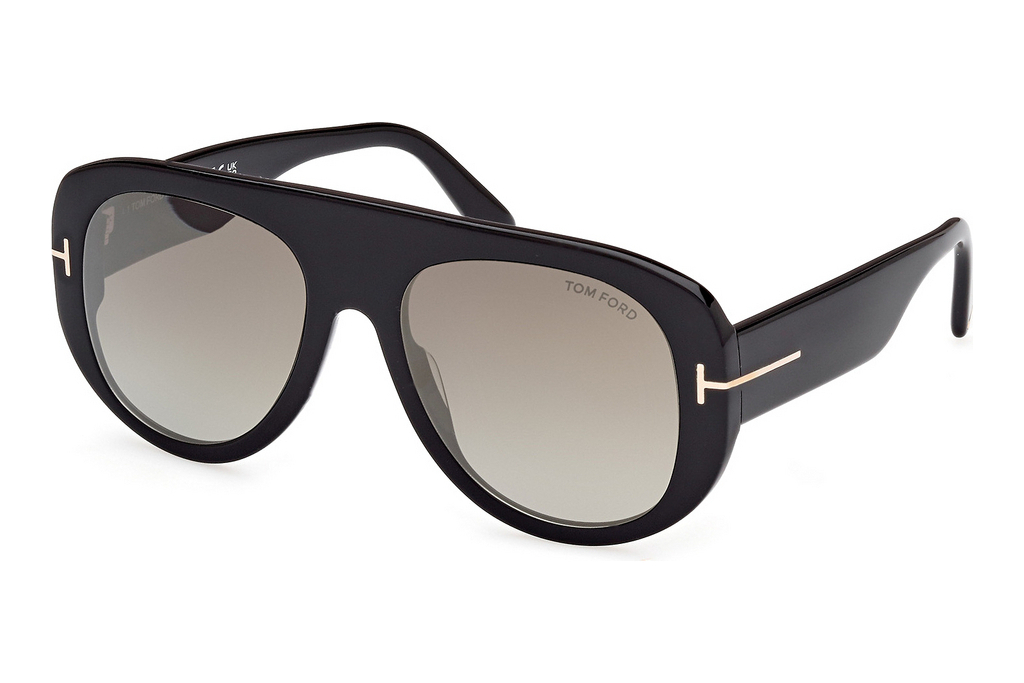 Tom Ford   FT1078 01G braun verspiegeltGlänzend Schwarz