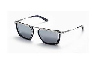 Akoni Eyewear AKS-205 B Dark Grey - Silver Flash Mirror - ARBlack Palladium - Matte Navy w