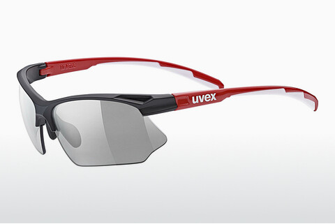 선글라스 UVEX SPORTS sportstyle 802 V black red white